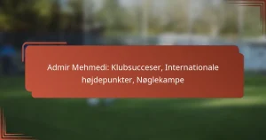 Admir Mehmedi: Klubsucceser, Internationale højdepunkter, Nøglekampe